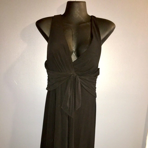 White House Black Market solid little black dress - Picture 3 of 6